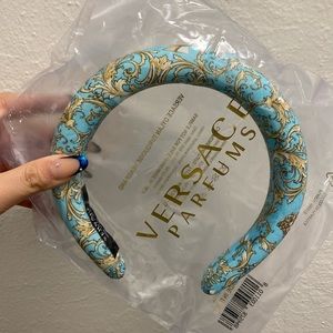 Versace teal headband
